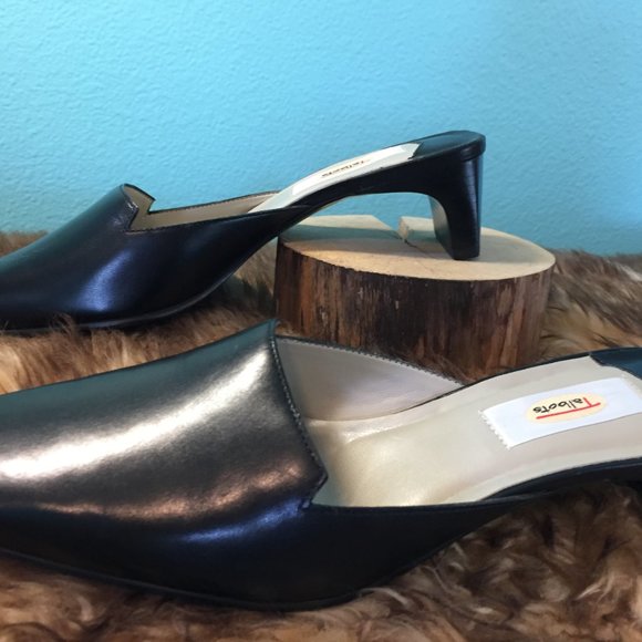 Talbot's Black Leather Dress Mule/Slide (NEW) - Picture 10 of 14